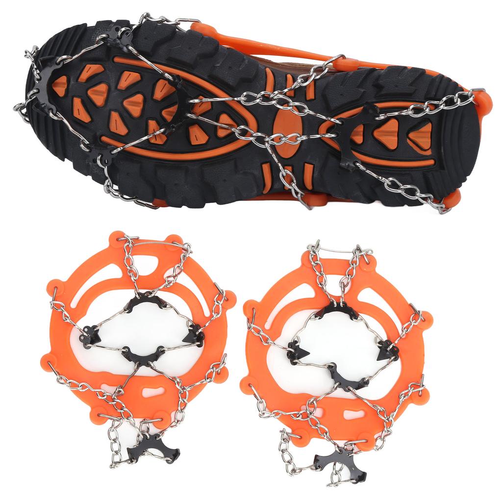8?Tooth Crampons Foot Cover Ice and Snow Outdoor Walking Weapon Mountaineering Skiing