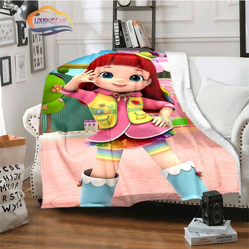 3D мультсериал Радужная Руби Детское одеяло Лулу и медвежонок милое одеяло Одеяло для интеллекта и приключений Анимационное одеяло