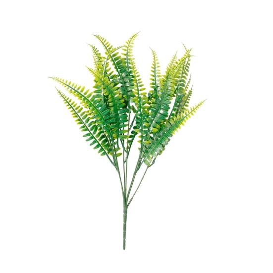 Artificial Flowers UV Resistant Realistic 7 Fork No Watering Non-fading Low Maintenance Lifelike Boston Fern Shrub Adult Sex Wear