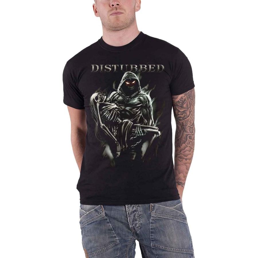 Disturbed T Shirt Lost Souls Band Logo New Official Mens Black