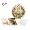 Commemorative Handmade Gift Memorial Embroidery Kit for Beginners, Pre-Stamped Pattern Starter Custom Hobby Needlepoint with Hoop, Threads,