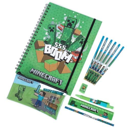 Minecraft Bumper Stationery Set (Pack of 12)