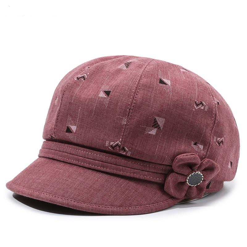 Middle-aged and elderly hats, women's spring and autumn caps, mother, grandmother, elderly, summer thin old lady cloth hat