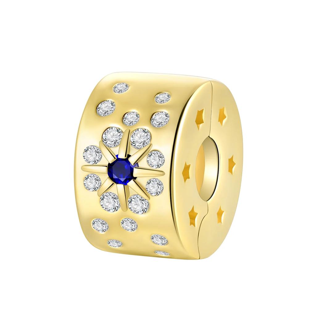 Роскошные Медные Цветные Разделительные Бусины Цветы Бабочка Звезда Луна Клип Шарм Для Оригинального DIY Браслета Изысканные Ювелирные Изделия