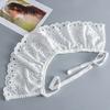Female Hollow Out Lapel Fake Collar Shawl for Women Vintage Detachable Shirt Collar Blouse Sweater Neckwear Top False Collar