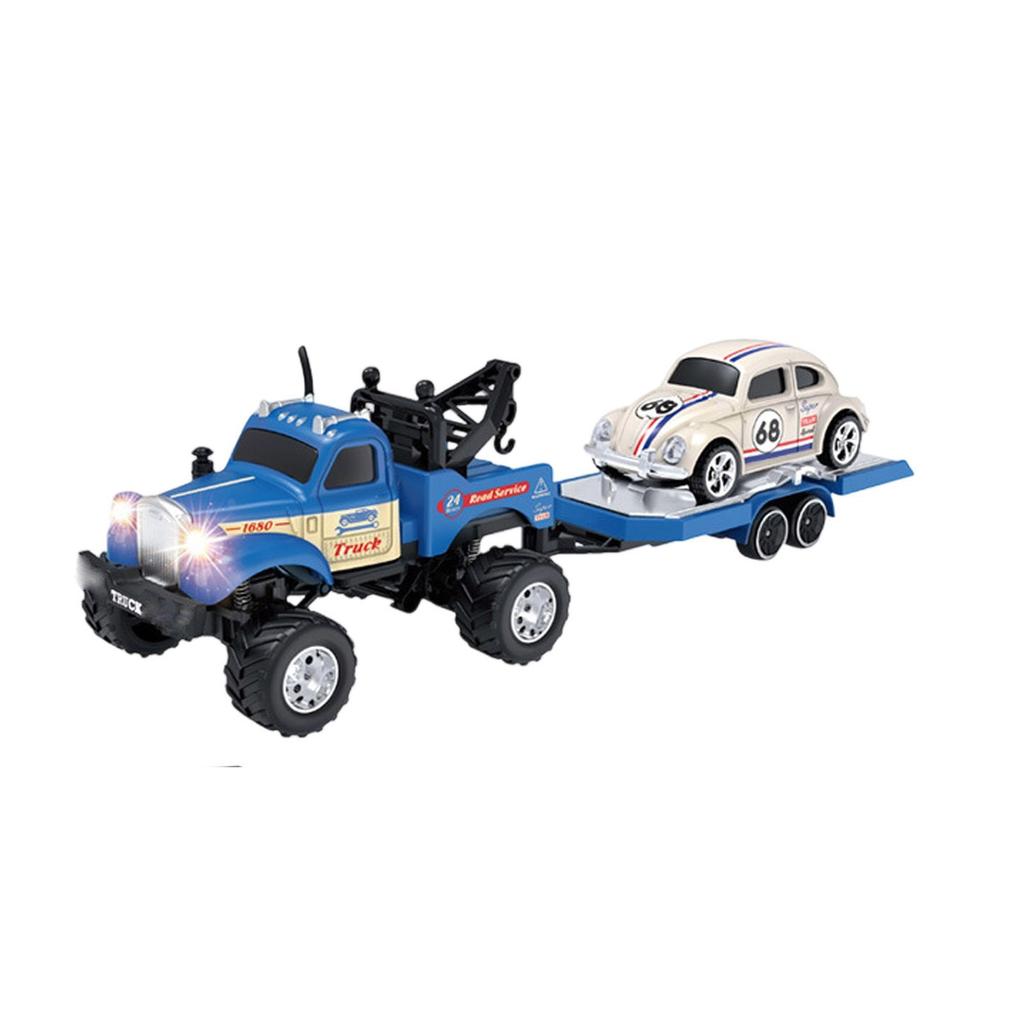 Rc Truck, Rc Semi Truck With Trailer, Rc Truck 1/64 Scale Alloy, 2025 New Rc Truck, 2.4ghz Remote Control, For Kids Gifts