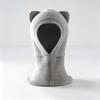 Breathable Cat Ear Knit Cap Solid Color Kids Scarf Hat Gift Balaclava Hooded Beanie  Winter