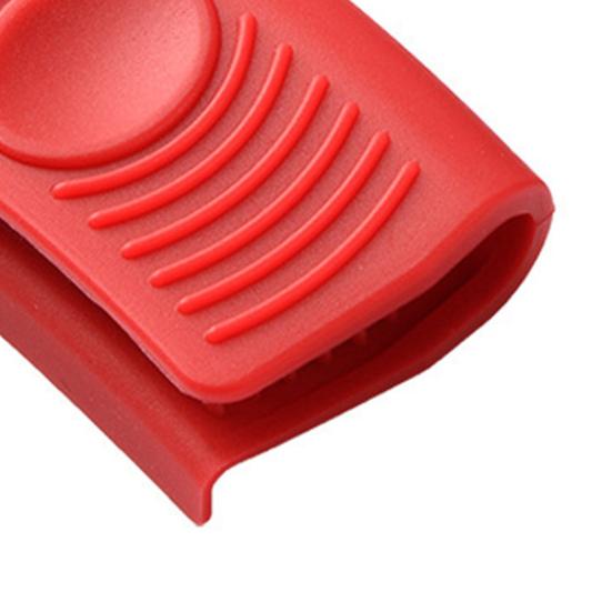 1 пара силиконовых накладок на ручки кастрюль, термостойкие, кухонный зажим для кастрюль, нескользящая ручка для кастрюль и сковород с двумя ручками