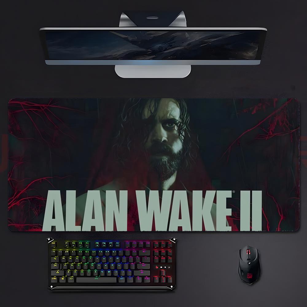 Dark Mysterious Game AAlan Wake Mouse Pad Mousepad Large Gaming Lockedge Thickened Pc Table Desk Mat