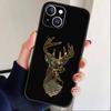 Камуфляжный чехол для телефона 'Охота на оленей' для iPhone 17, 16, 15, 14, 13, 12 Plus, Max, мягкий силиконовый, черный