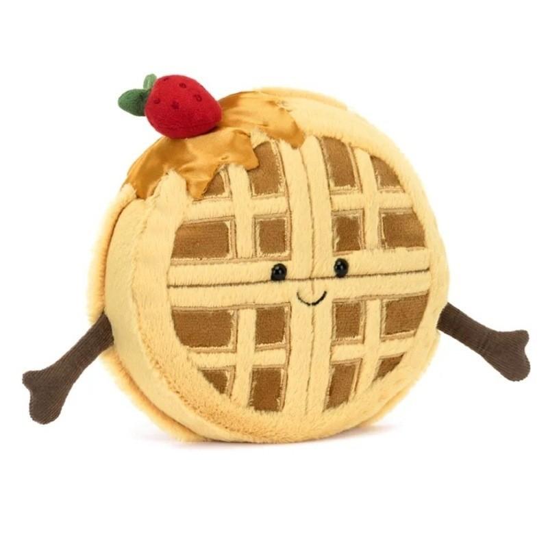 Плюшевая игрушка-тарт с сыром, клубникой и лимоном для детей и коллекционеров
