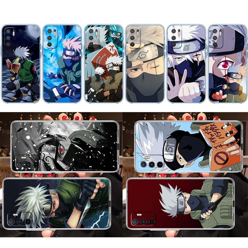 PP49 Naruto Kakashi Soft Shell Transparent Phone Case for Motorola Moto G7 G8 G9 G84 G85 G73 G24 G15 Z2 Play Power Plus