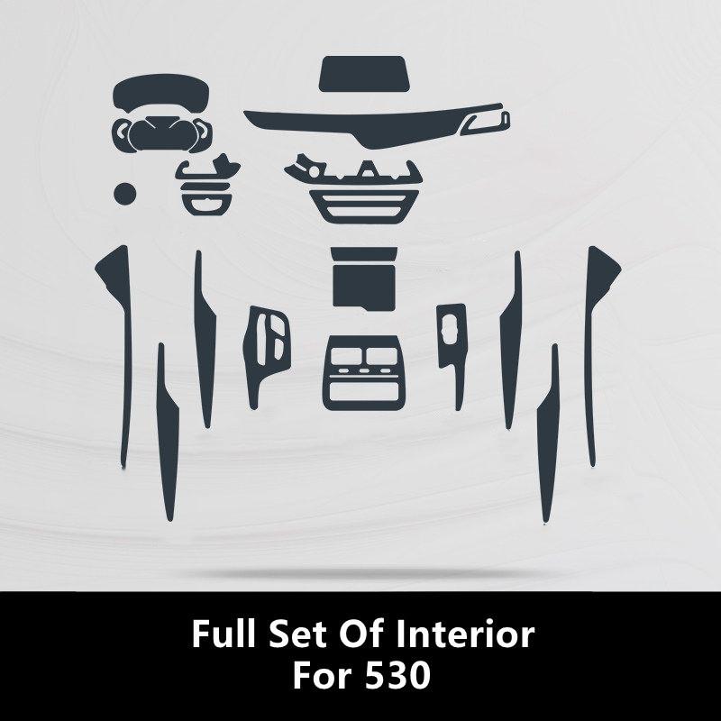 For BMW 5 Series 17-19 G30 G31 Car Interior Center Console Transparent TPU Protective Film Anti-scratch Repair Film Accessories