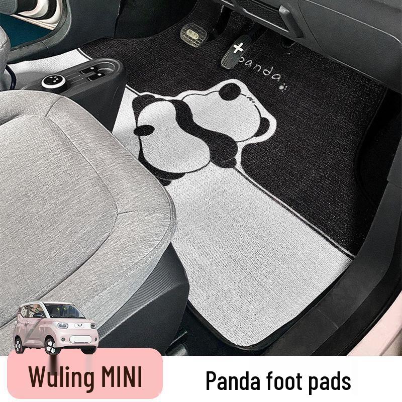 Коврики на пол с петлей из шелка для Wuling Hongguang MINI Macaron и Panda Bingo