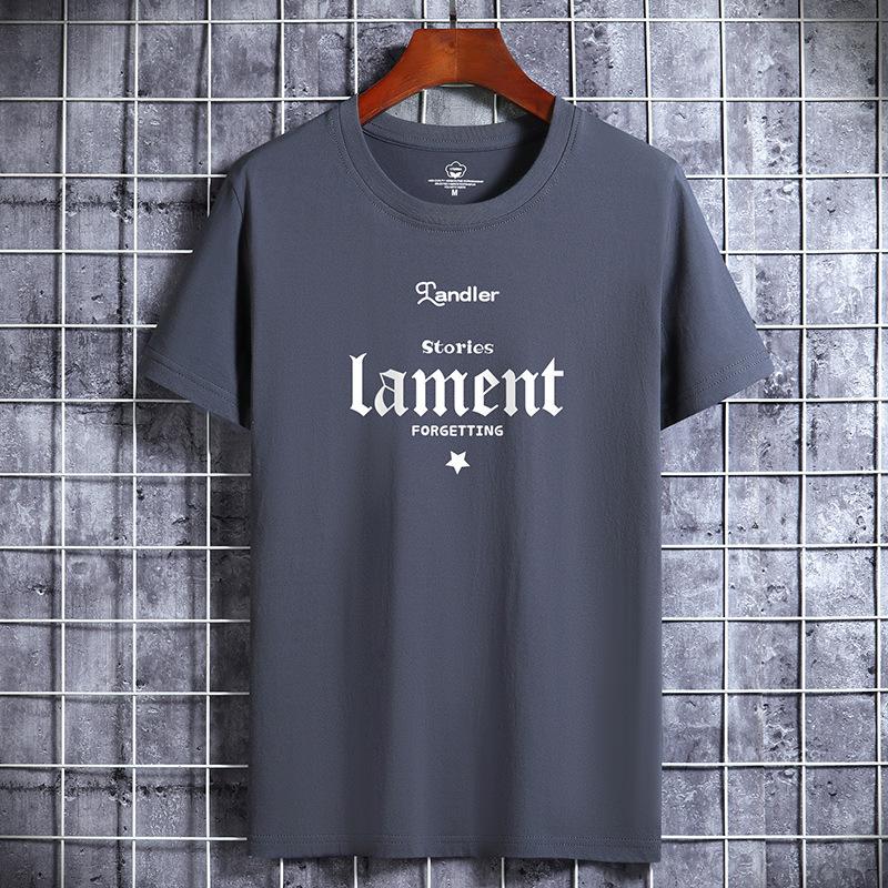 Lament Printed Man Fashion Tee Short-sleeved Pure Cotton T-shirt