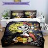 3pcs Nightmare Before Christmas Halloween Jack Printed Quilt Set, Includes 1 Quilt Cover and 2 Pillowcases, Machine Washable, Suitable for A