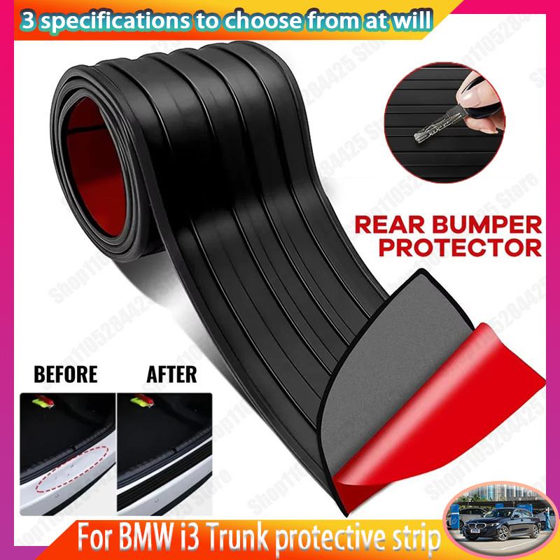 For BMW i3 PVC Rubber Protective Strip, Car Trunk Door Sill Protection Sticker, Bumper Reinforcement Decorative Sticker