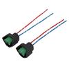 2 Pcs H11 Female Adapter Plug Connector Wiring Harness Sockets with Wire Pigtails for Headlight Fog Light