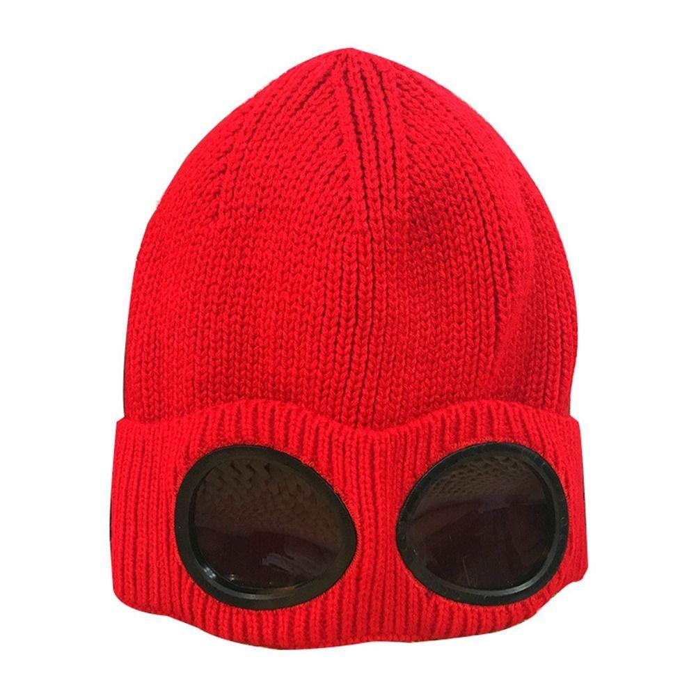 With Glasses Ear Protection Men Beanie Caps Women Wool Caps Knitted Hats Ski Cap Korean Beanies