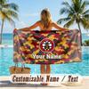 Custom Text Beach Towel, Soft Absorbent Swimming Multi-use TowelBrentford Football