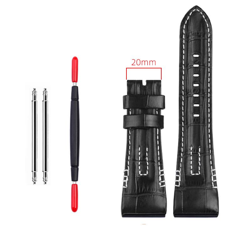 ONE26мм Натуральная кожаный Ремешок для часов Seiko VELATURA/SRH Серии SRH013 SPC007J1 SPC007 Ремешок С Стальной Пряжкой Ремешок для часов БраслетMN