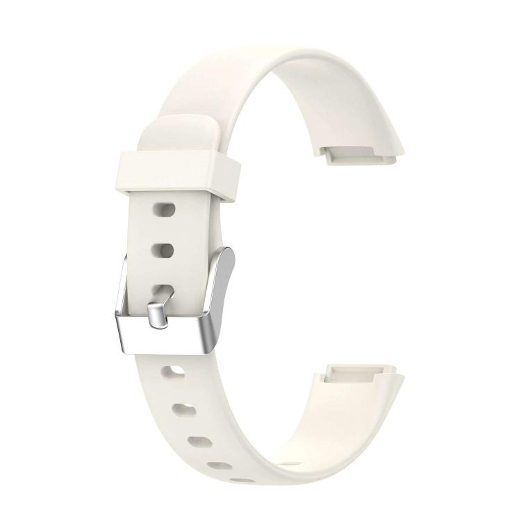 Для Fitbit Luxe Силиконовый Цветная Пряжка Ремешок для Часов, Размер:S(белый)