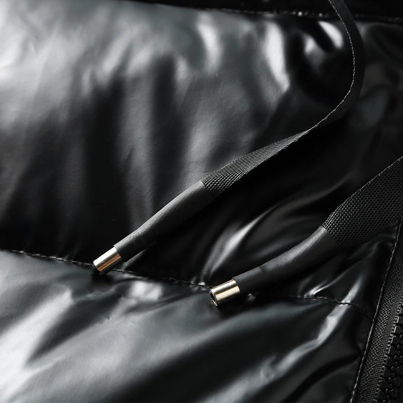 Теплый стеганый жилет, мужская новая мода, толстые черные куртки без рукавов, осенне-зимнее пальто на молнии с капюшоном, мужской жилет больших размеров