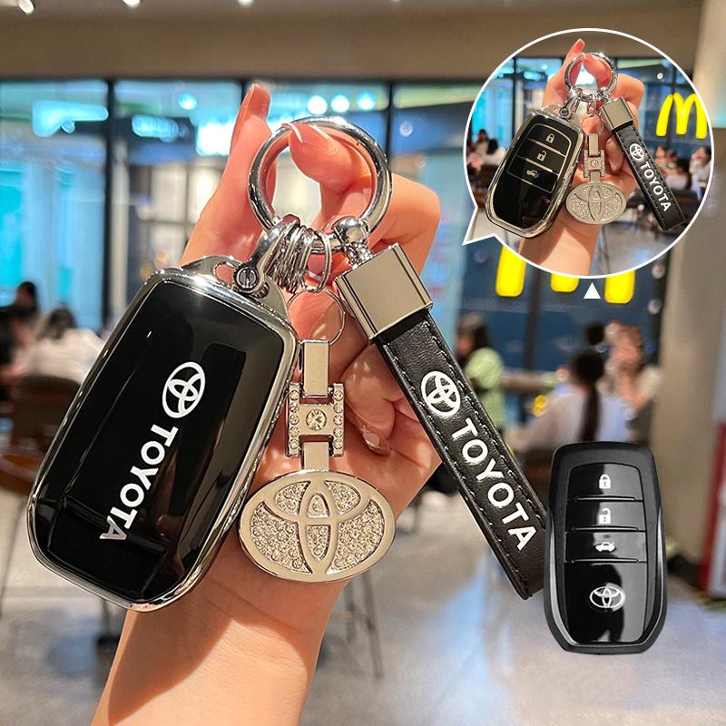 Модный TPU чехол для автомобильного ключа, полный чехол для Toyota CHR Hilux Fortuner Land Cruiser 200 Camry Corolla Crown RAV4 Highland Аксессуары