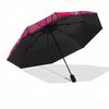 Disney Minnie Mouse Manual Opening and Closing Umbrella - 8-Rib Reinforced Folding Design, Lightweight