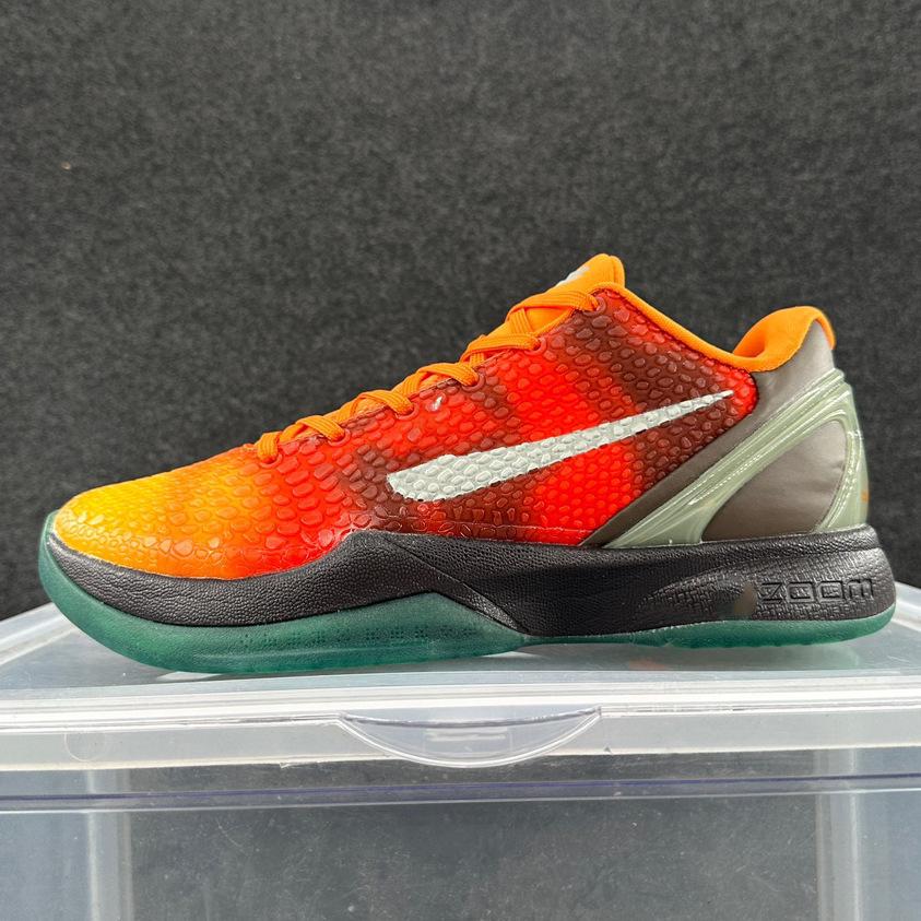 Оригинальные баскетбольные кроссовки Kobe 6 Combat - Насыщенный оранжевый, Полная копия Mamba, Спортивная обувь 6-го поколения для мужчин