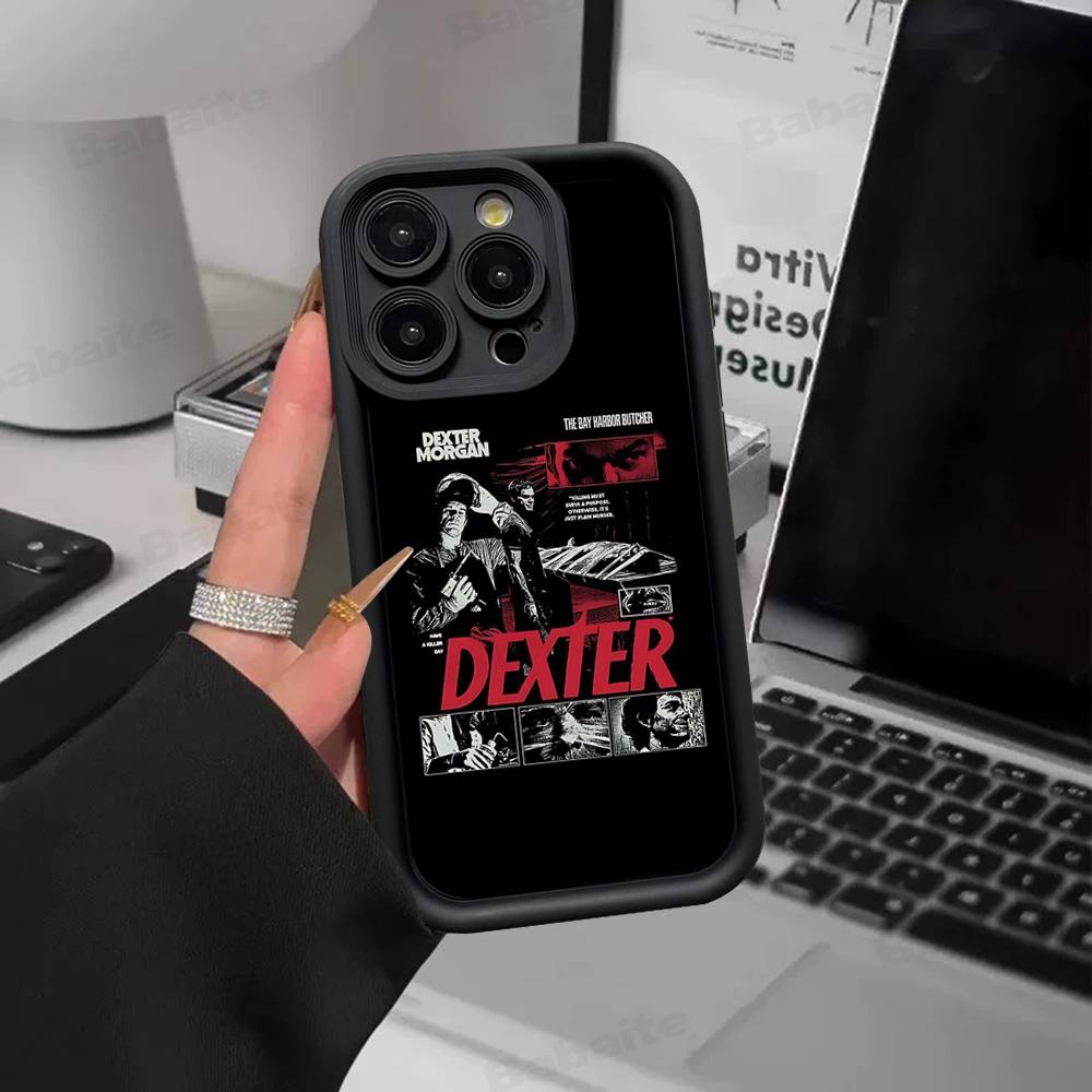 Чехол для телефона Movie D-Dexter для iPhone 17 16 15 14 13 12 11 Pro Max Plus Mini Удача Чехол