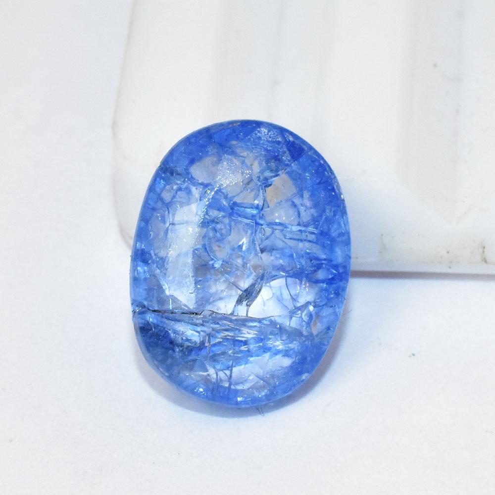 Natural Blue Tanzanite Loose Gemstone 7.55 ct Oval Shape for Jewelry Making and Gem Collections
