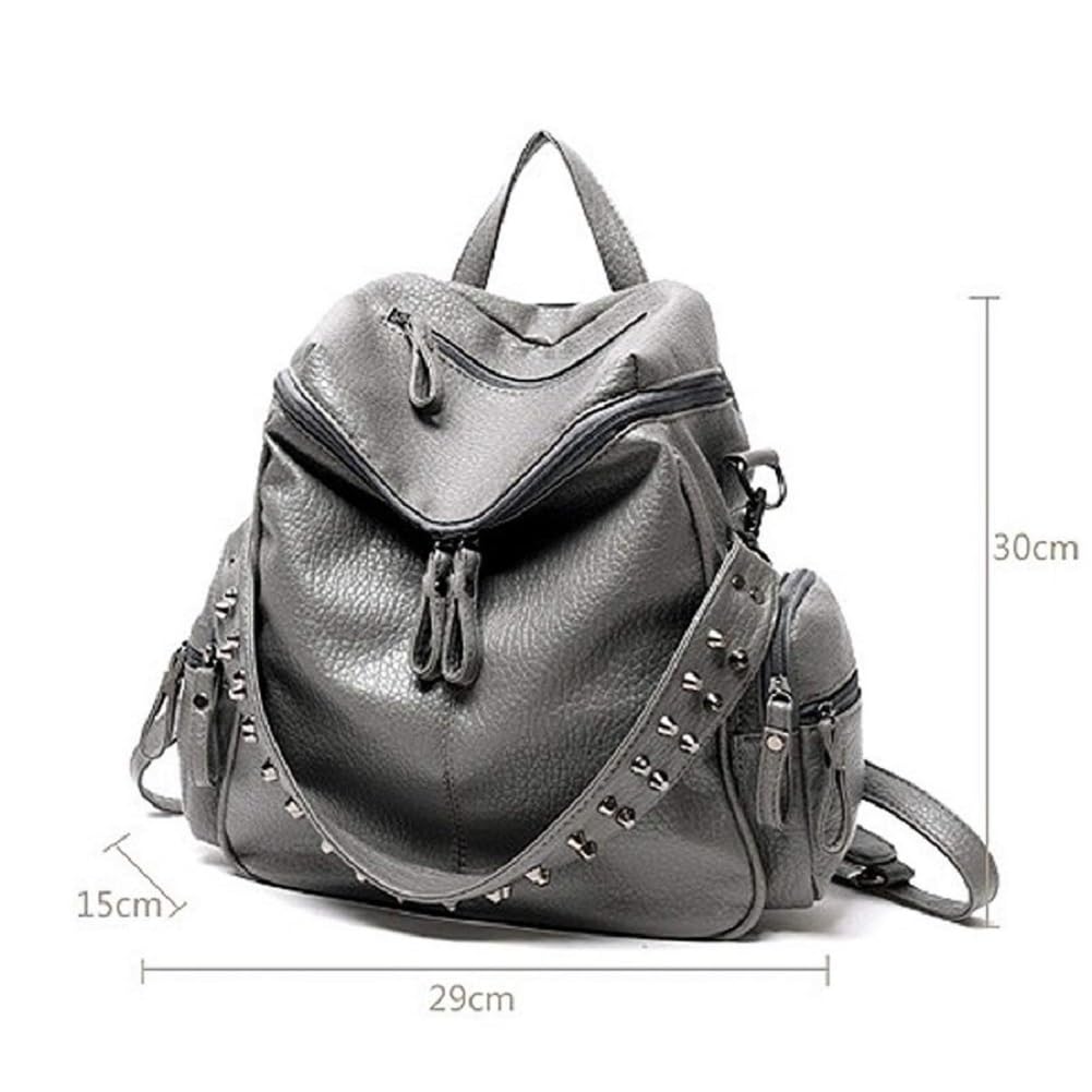 CMY Select Backpack with Black [cmy select] Studs, Women's,