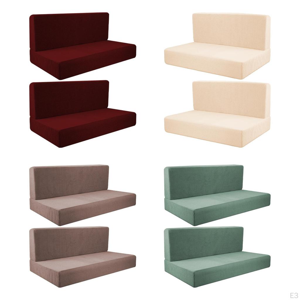 4Pcs RV Seat Covers Camper Cushion Easy Fitted Washable Breathable Elastic Furniture