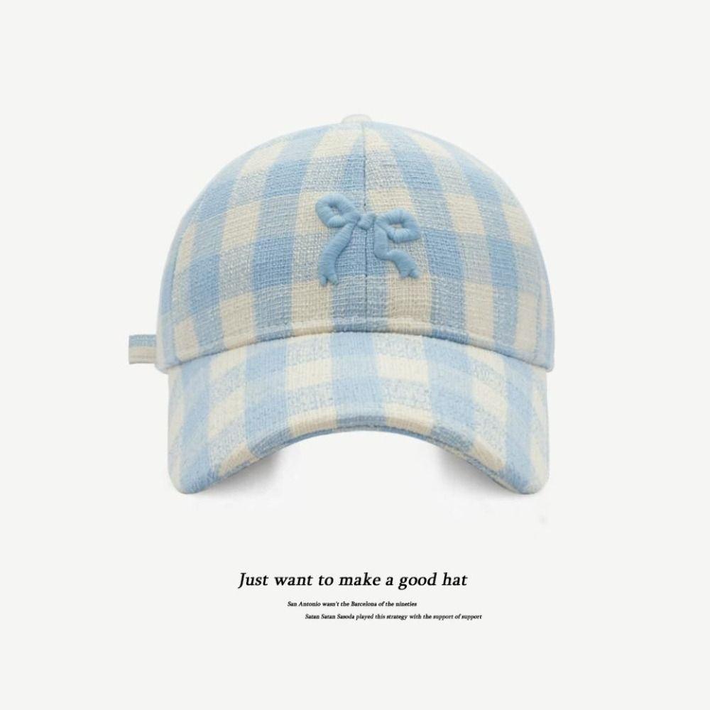 Bowknot Embroidery Peaked Cap Cotton Sun Hat Fashion Visors Cap Outdoor Sports