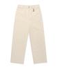 WACKY WILLY Women'S Corduroy Semi-Wide Pants Cream