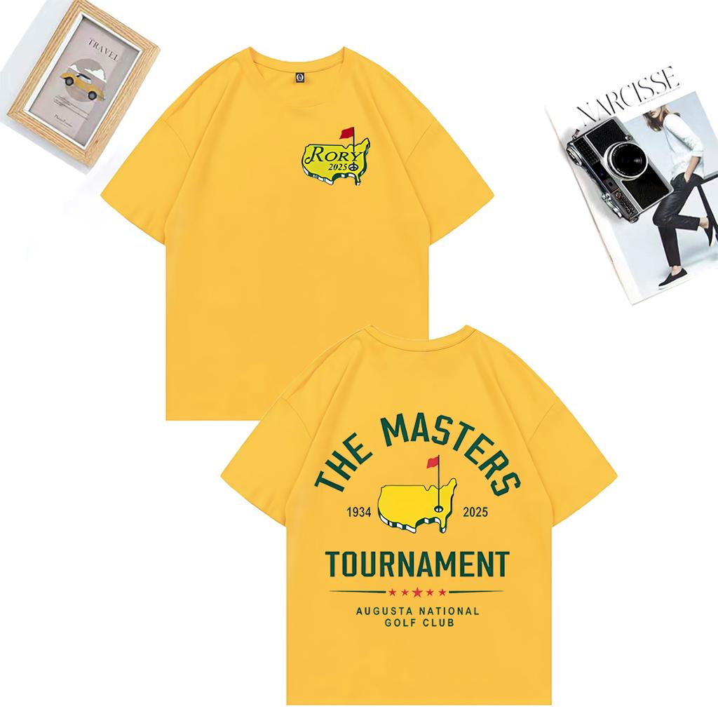 Fashion TShirt Rory Mcllroy Masters 2025 Graphics Tshirt Unisex WOMEN Casual High Quality vintage Hot Cotton short sleeve T Shirts