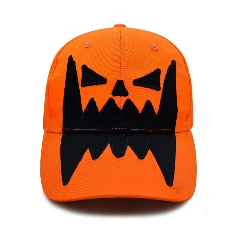 UV Protection Halloween Baseball Cap Lightweight Sunshade Cap Fashion Pumpkin Embroidery Hat Party