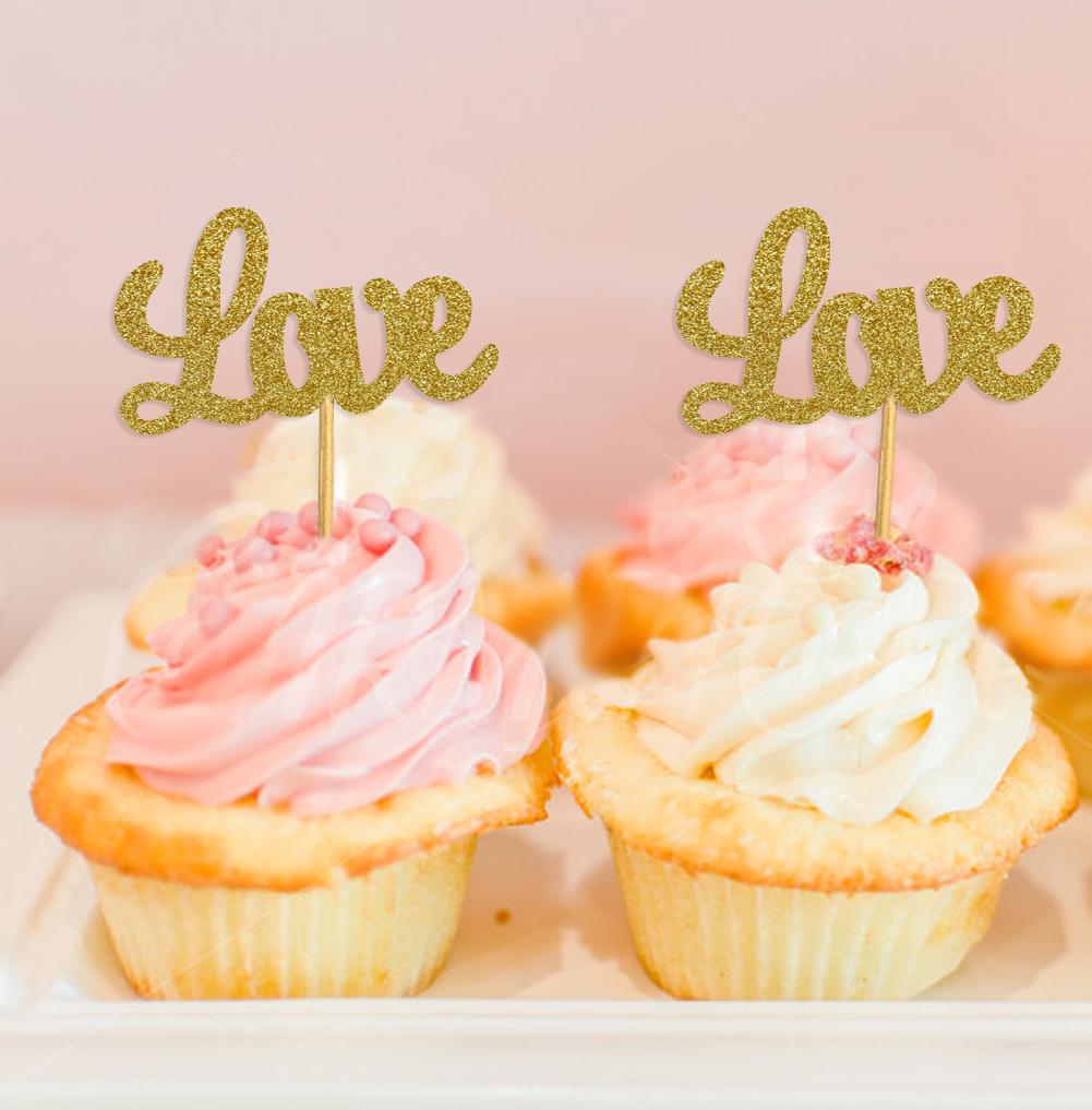 Дарлинг Сувенир| Ботворезы для кексов Love| Десертные украшения для свадебной вечеринки - упаковка