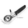 Ice Ball Maker Metal Cookie Scoop Melon Fruit Baller Ice Cream Spoon Ice Cream Scoop Ball Scooper