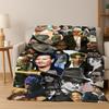 Handsome Johnny Depp Star Flannel Blanket Soft Warm Blanket Throw Blanket for Bedroom Living Room Bed Travel Picnic Gift kid
