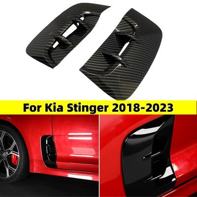 Для Kia Stinger 2018- Декоративная накладка на крыло кузова боковой двери, накладка для стайлинга экстерьера, крышка вентиляционного отверстия бокового крыла