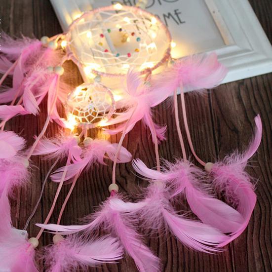 Ловец снов из перьев, довольно красочный подвесной декор, Ловец снов ручной работы для дома, спальни, подарок