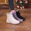 Зимняя новая универсальная обувь женская обувь из хлопка с мягкой подошвой ретро водонепроницаемые зимние ботинки плюшевые высокие женские туфли Mujer