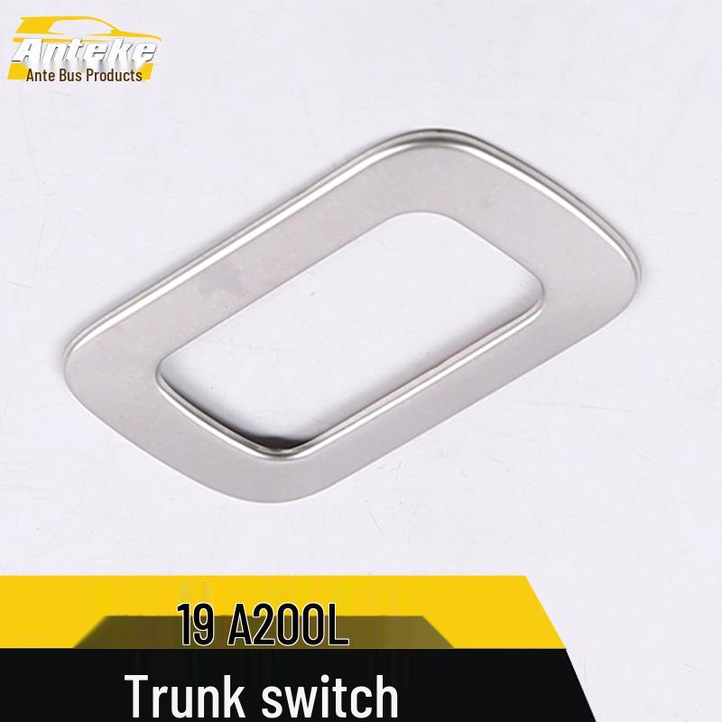 19 A200L Trunk Switch Sequin & Tailgate Button Decor Frame Sticker