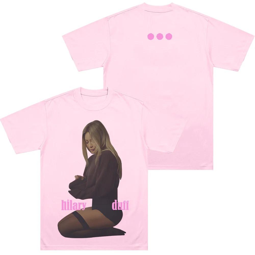 Hilary Duff New Album Theme TShirt High Quality Comfortable Cotton Unisex Crew Neck Short Sleeve Top Women And Unisex Tshirts