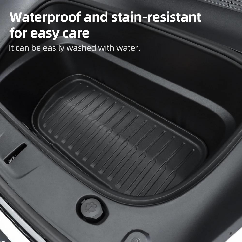 TPE Car Front Rear Trunk Mats For Tesla Model Y Juniper Launch 2025 2026-UP Anti-slip Pads All Weather Waterproof Accessories