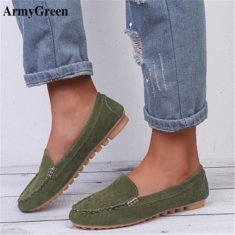 Модная женская обувь, повседневные лоферы на плоской подошве, женские тапочки, мягкие джинсовые туфли на плоской подошве
