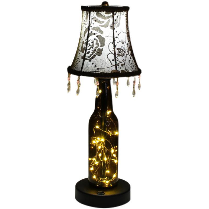 Перезаряжаемая светодиодная настольная лампа в скандинавском стиле для бара — ночник с эффектом создания атмосферы для отелей и ресторанов.