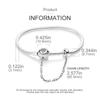 Women Fashion Trend 925 Silver Snake Chain Charm Bracelets Fit Original Bead Pendant DIY Fashion Jewelry Making Accessories Gift